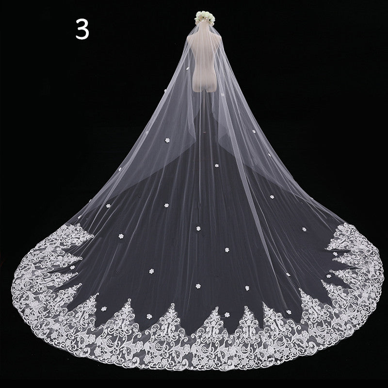 Bride Wedding Master Wedding Veil Long Long Tail