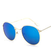 Round Frame Fashionable White Jingting Sunglasses