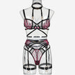 Women's Halter Mesh Underwear Five-piece Set