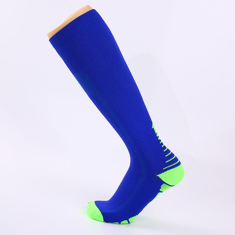 Pressure Sports Multi-color Gradient Men And Women Long Tube Compression Socks