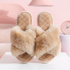 Women Winter Casual Flip Flops Fluffy Shoes Slides Soft Plush Home Indoor Slippers