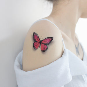 Waterproof Glitter Butterfly Tattoo Stick Gradient Tattoo