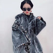 New One-piece Fur Lamb Wool Coat Women's Clothing