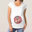 Football Baby Kicking Pregnant Woman T-shirt Top