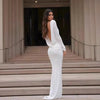 Fashion Slim Fit Backless Long Sleeve Dress Women