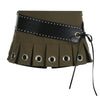 Women's Fashion All-match Metal Buckle Splicing Skirt