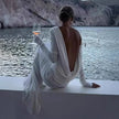 Fashion Slim Fit Backless Long Sleeve Dress Women