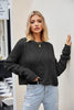 Women's Twist Twisted Rope Sweater Loose Pullover tops