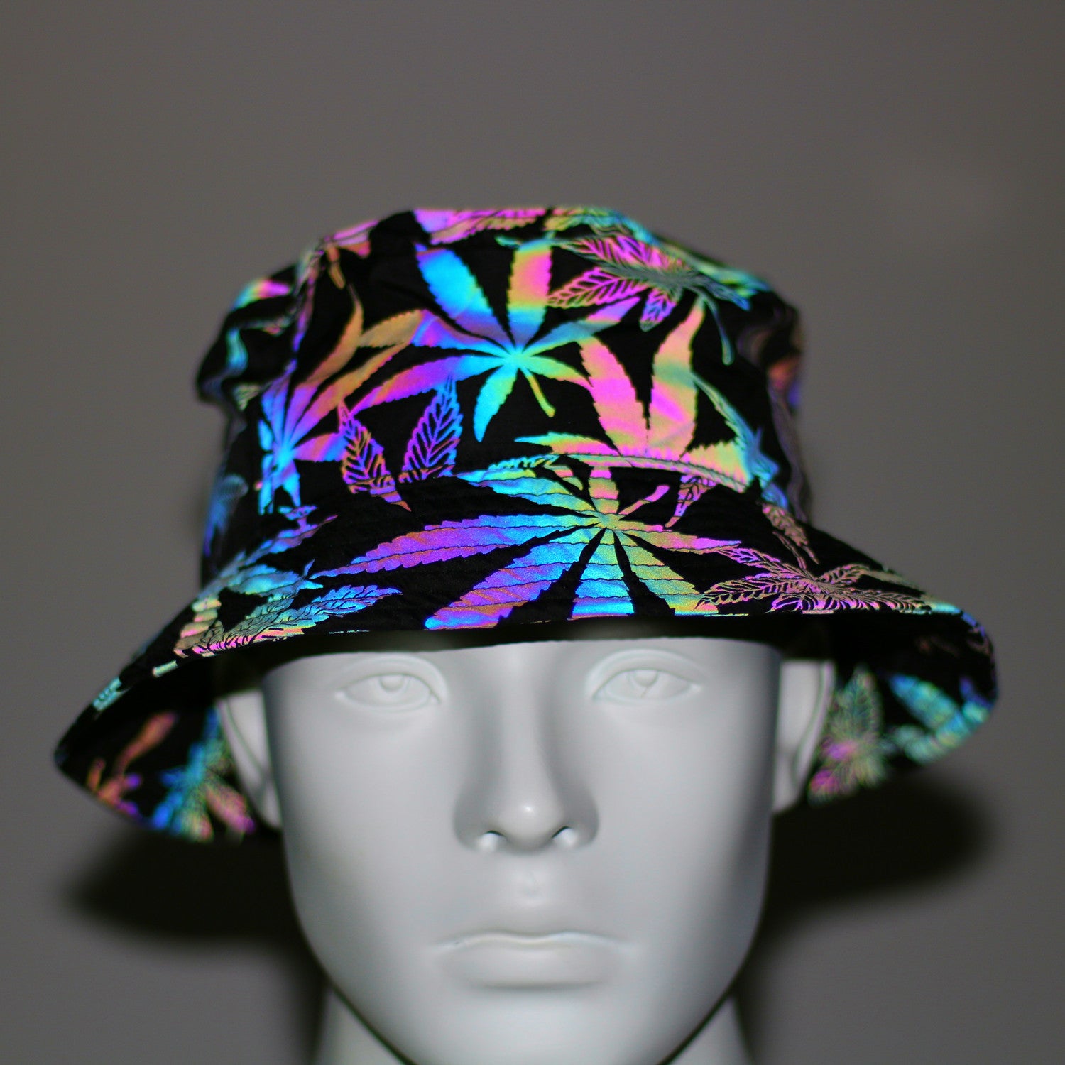 Printing Colorful Reflective Bucket Hat Sunshade