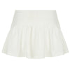 Solid Color And V-neck Hollow Out Strap Short Exercise Skirt Suit