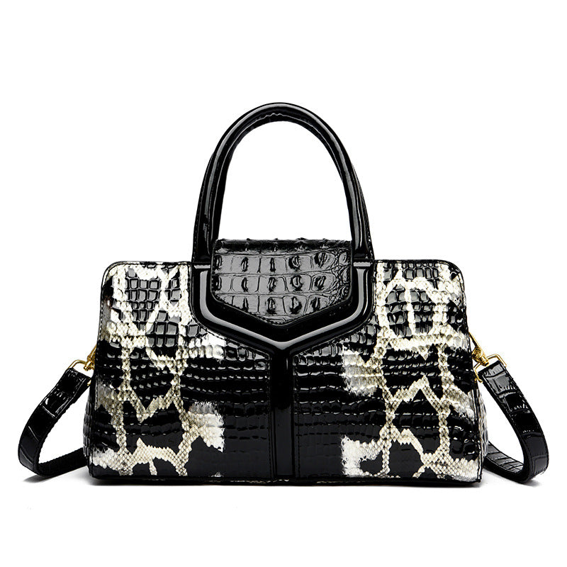 Women's Handbag Vintage Snake Pattern