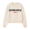 Casual Round-neck Retro Alphabet Knitwear Sweater