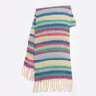 Rainbow Color-blocking Striped Soft Scarf