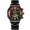 Men's Stainless Steel Calendar Quartz Watch