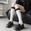 Embroidered High-top Slimming Compression Stockings