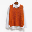 Korean Style Round Neck Knitted Vest