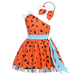 Girls Fashion Simple Halloween Mesh Costume Suit