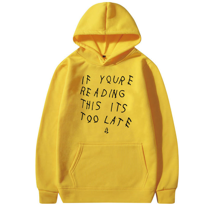 Letter Print Hoodie Men's Women's High Quality Hoodie