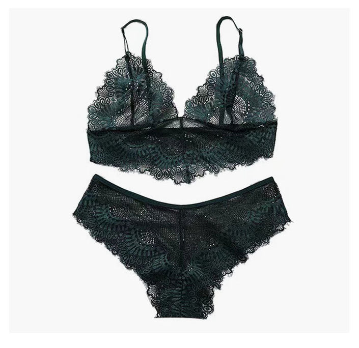 Ultra-thin Big Chest And Small Lace Underwear Set