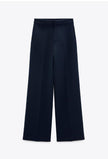 Women's Fashion Slim Double-breasted Blazer Straight-leg Pants