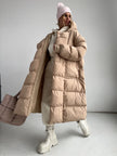 Women's Fashion Casual Style Warm Thickened Hooded Cotton Coat Jacket