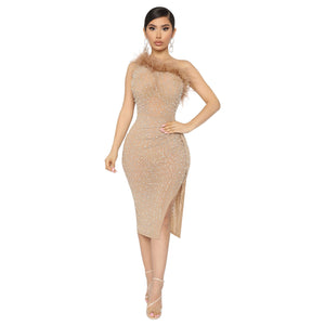 Women's Party Nightclub Rhinestone Dress