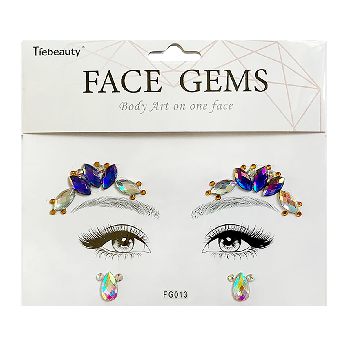 Face Rhinestone Tattoo Creative Forehead Sticker