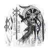 3D Printed Viking Series Pattern Loose Sports And Leisure Pullover Top