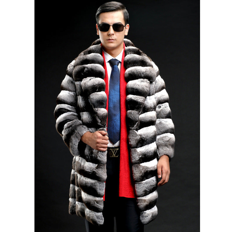 Fur Coat Artificial Mink Hair Marten Overcoats Mid-length