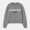 Casual Round-neck Retro Alphabet Knitwear Sweater