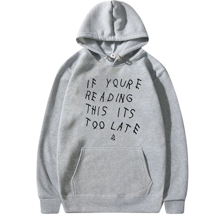 Letter Print Hoodie Men's Women's High Quality Hoodie