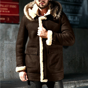 New Leather And Fur Men's Coat