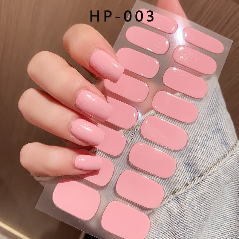 Waterproof And Durable Second Generation Semi-cured UV Nail Beauty Stickers