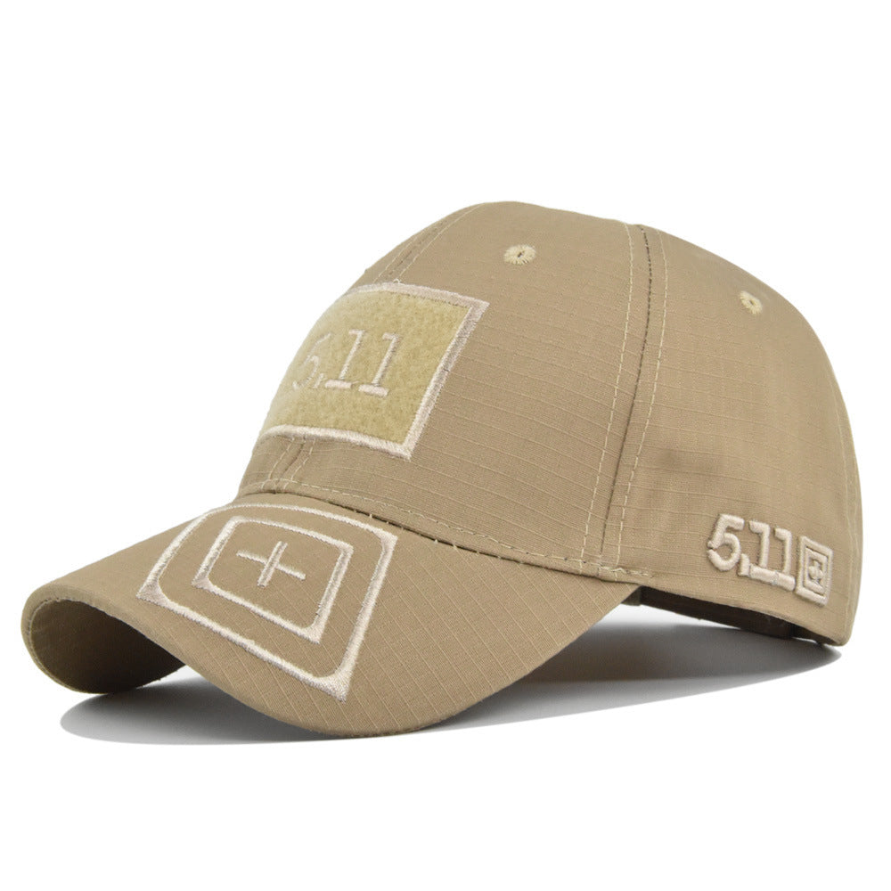 Three Dimensional Embroidered Peaked Cap