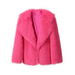 Lapel Leather Fur Coat Women's Artificial Wool Clip Coat