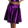 Women's High Waist Short Pleated Skirt With Large Swing