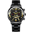 Men's Stainless Steel Calendar Quartz Watch