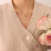 Women's Fashion Special-shaped Design Water Drop Imitation Baroque Pearl Necklace