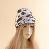 Warm Retro Pullover Zebra Pattern Double-layer Knitted Casual Hat