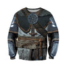 3D Printed Viking Series Pattern Loose Sports And Leisure Pullover Top