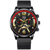 Men's Stainless Steel Calendar Quartz Watch