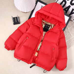 Winter New Children's Clothing, Down Jacket Thickened Black Gold Coat