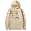 Letter Print Hoodie Men's Women's High Quality Hoodie