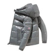 Men's Fashion Casual Solid Color Hooded Warm Jacket