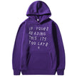 Letter Print Hoodie Men's Women's High Quality Hoodie