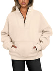 Women's Casual Loose Fleece Thread Top