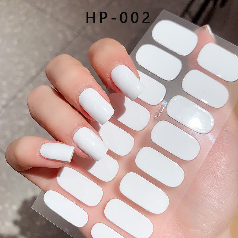 Waterproof And Durable Second Generation Semi-cured UV Nail Beauty Stickers