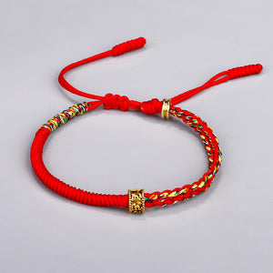 Hand-woven Red Rope Bracelet