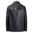 Lapel Ecological Real Leather Clothes Coat Leather Jacket Men