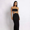 Women's Fashion Hollowed-out Slim Fit Slit Dress